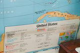 Vintage Nystrom map legend detail showing named features, cities, and map symbols.