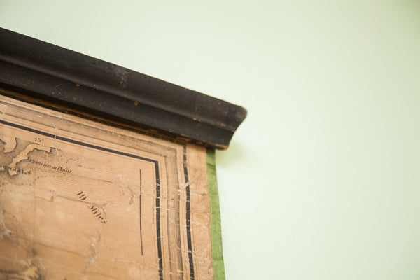 Rare 1860 Antique New York City Environs Manhattan Brooklyn Harlem Pulldown Wall Map Walling Tilden // ONH Item 1817 Image 11