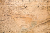 Detailed view of the 1860 New York City map in sepia, showing Maspeth and East Williamsburg districts.