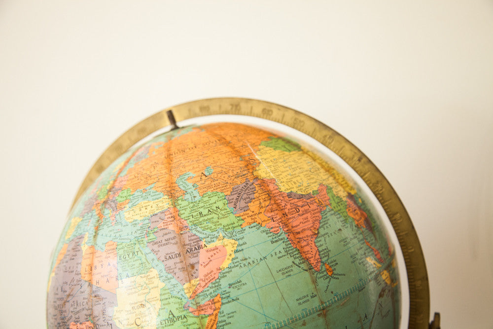 Vintage Mid Century Repologie Globe on Stand // ONH Item 1819 Image 1