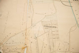 Section of antique Hastings NY map, detailing Uniontown streets and aged paper.