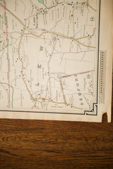 Antique Ridgefield CT Bedford NY Map // ONH Item 1824 Image 2