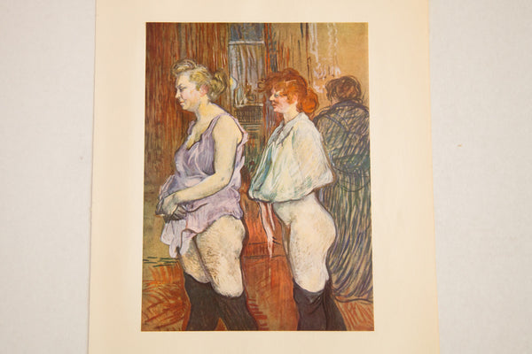 Mid Century Vintage Toulouse Lautrec Moulin Rouge Print // ONH Item 1827