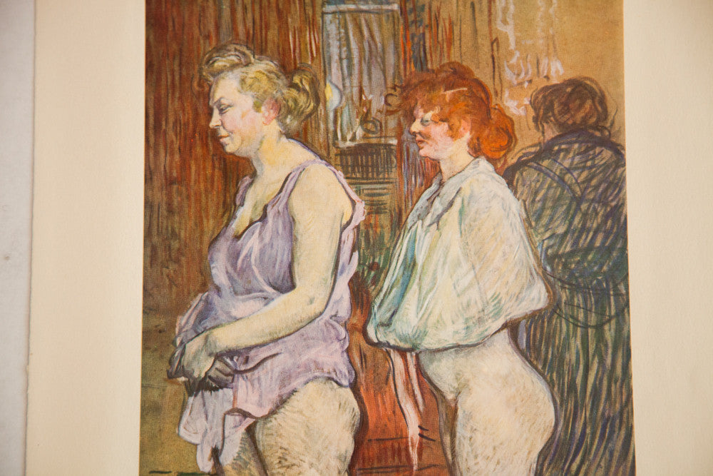Mid Century Vintage Toulouse Lautrec Moulin Rouge Print // ONH Item 1827 Image 1