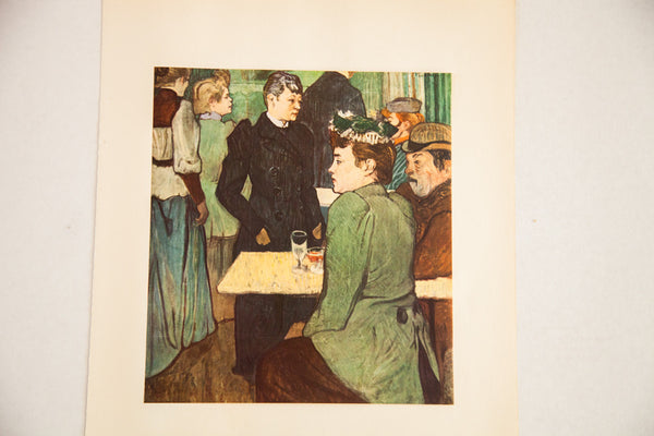 Mid Century Vintage Toulouse Lautrec Moulin de La Galette Print // ONH Item 1829