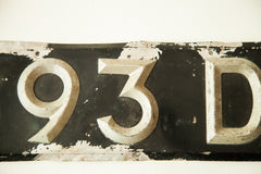 Art Deco Vintage British License Plate // ONH Item 1835 Image 4