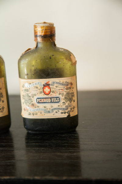 Rare Antique 1913 Pre-Ban Pernod Fils Absinthe Glass Bottles // ONH Item 1838 Image 2