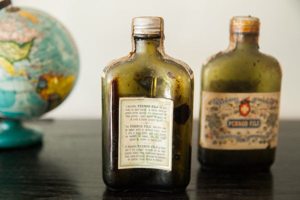 Rare Antique 1913 Pre-Ban Pernod Fils Absinthe Glass Bottles // ONH Item 1838 Image 5