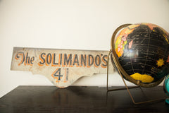 Vintage Deco Double Sided House Sign Solimandos // ONH Item 1843