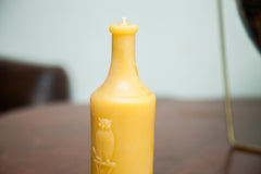 Antique Bottle Beeswax Candle Collection Prescription Drug Owl // ONH Item 1848