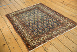 3.5x4 Antique Northwest Persian Square Rug // ONH Item 1866 Image 2