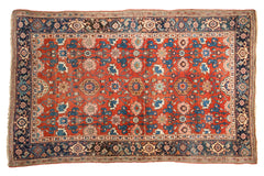 4.5x7 Antique Persian Bijar Area Rug // ONH Item 1868