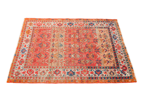 4.5x6.5 Antique Orange Malayer Rug // ONH Item 1869