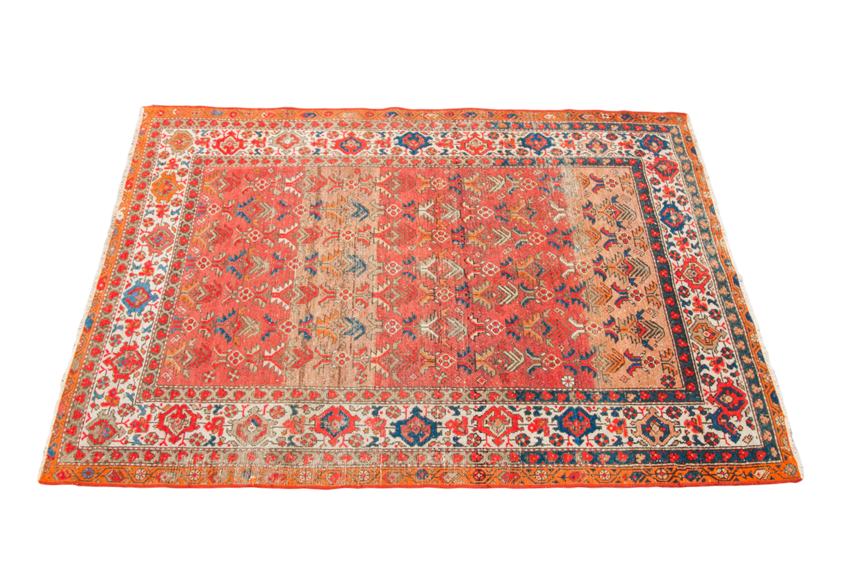 4.5x6.5 Antique Orange Malayer Rug // ONH Item 1869