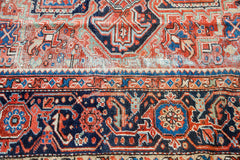 9x12 Vintage Worn Heriz Rug // ONH Item 1871 Image 3