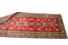 3x11 Vintage Red Pak Caucasian Rug Runner // ONH Item 1873 Image 4
