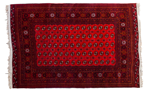 6.5x10 Room Size Large Vintage Bokhara Rug // ONH Item 1876