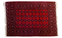 7x9.5 Large Vintage Bokhara Rug // ONH Item 1877