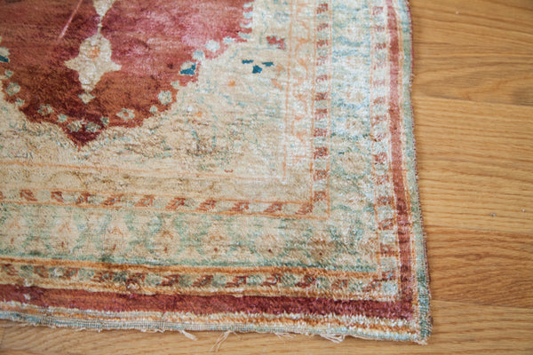  2x3 Antique Silk Persian Tabriz Rug Mat / Item 1878 image 2
