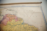 Vintage Denoyer Geppert map detail showing Atlantic Ocean and blue graphic border.