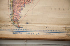 Vintage Denoyer Geppert 1919 South America Pull Down Map // ONH Item 1879 Image 4