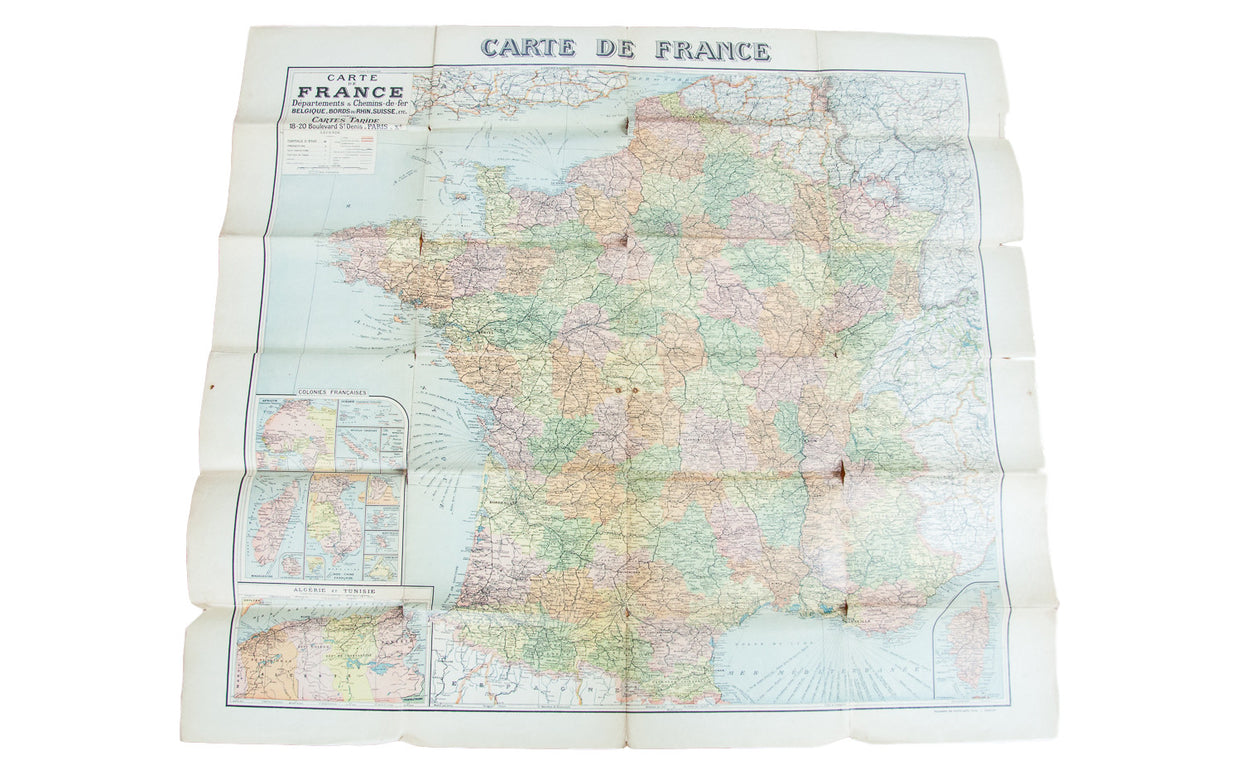 Antique Map of France // ONH Item 1884