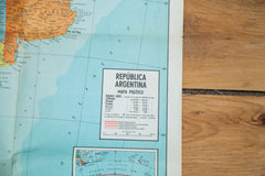 Vintage Map of Argentina // ONH Item 1885 Image 1