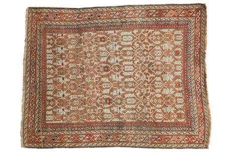 3.5x4.5 Antique Caucasian Rug // ONH Item 1887