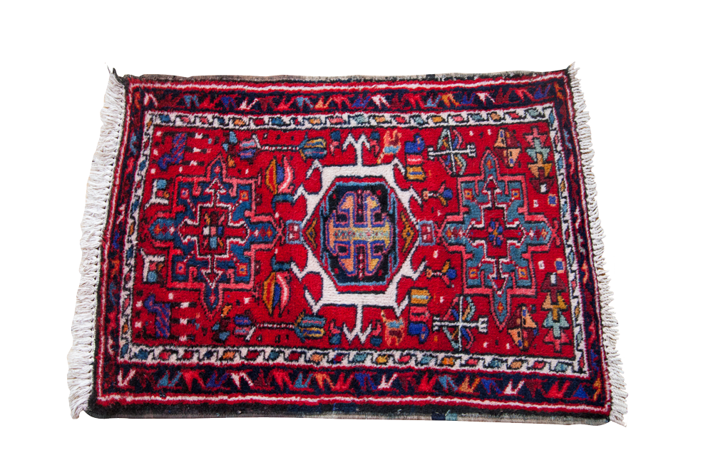 2x3 Vintage Persian Karaja Mat // ONH Item 1893