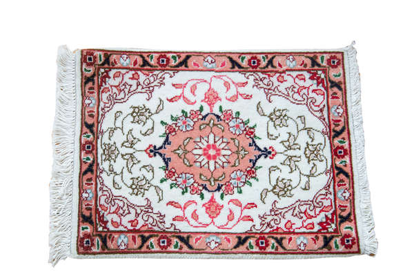 1x1.5 Vintage Persian Tabriz Mat // ONH Item 1895