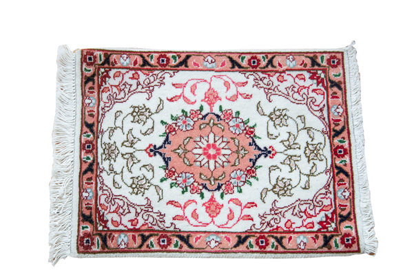 1x1.5 Vintage Persian Tabriz Mat // ONH Item 1895