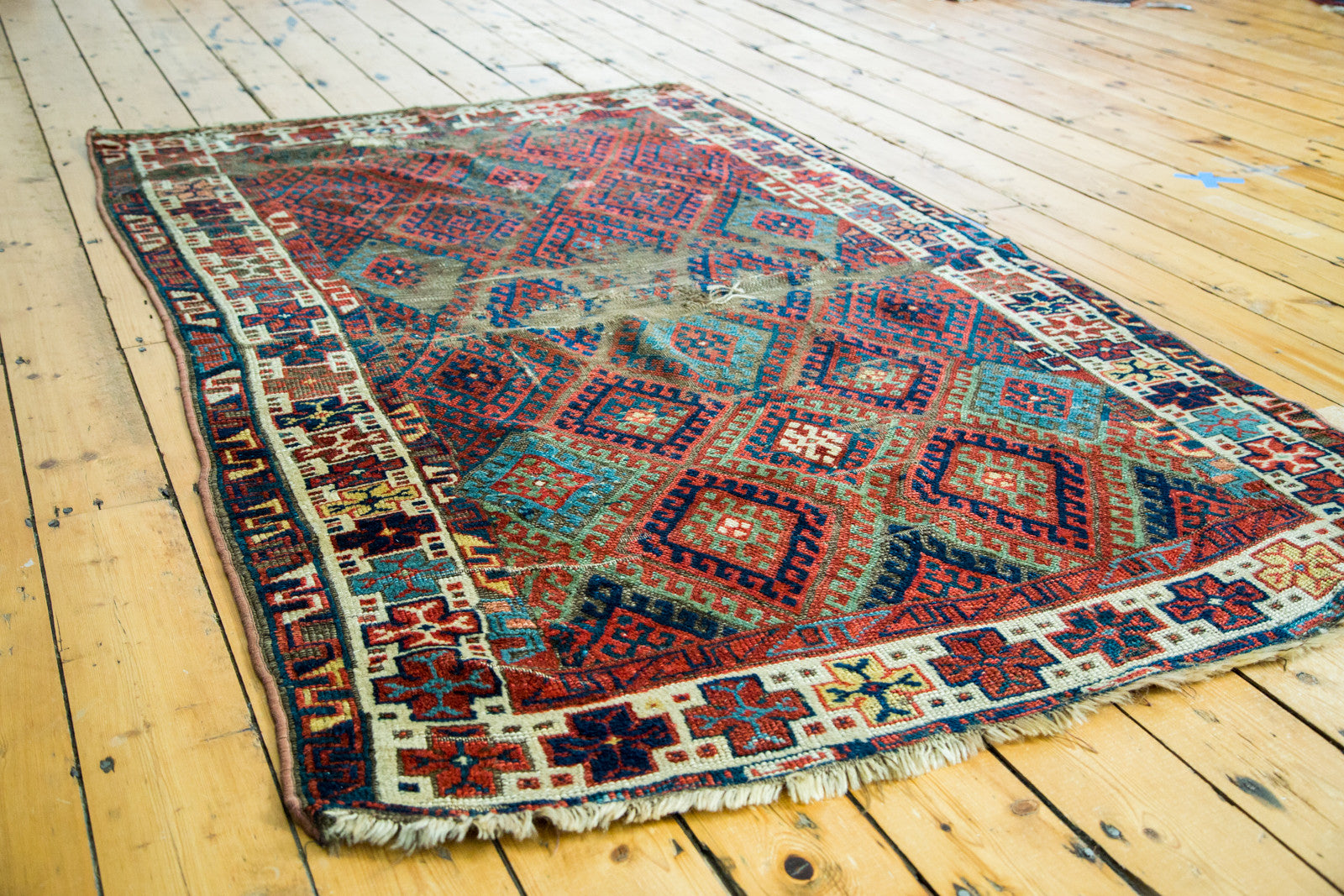 4.5x7 Antique Distressed Jaff Kurd Rug // ONH Item 1903 Image 1
