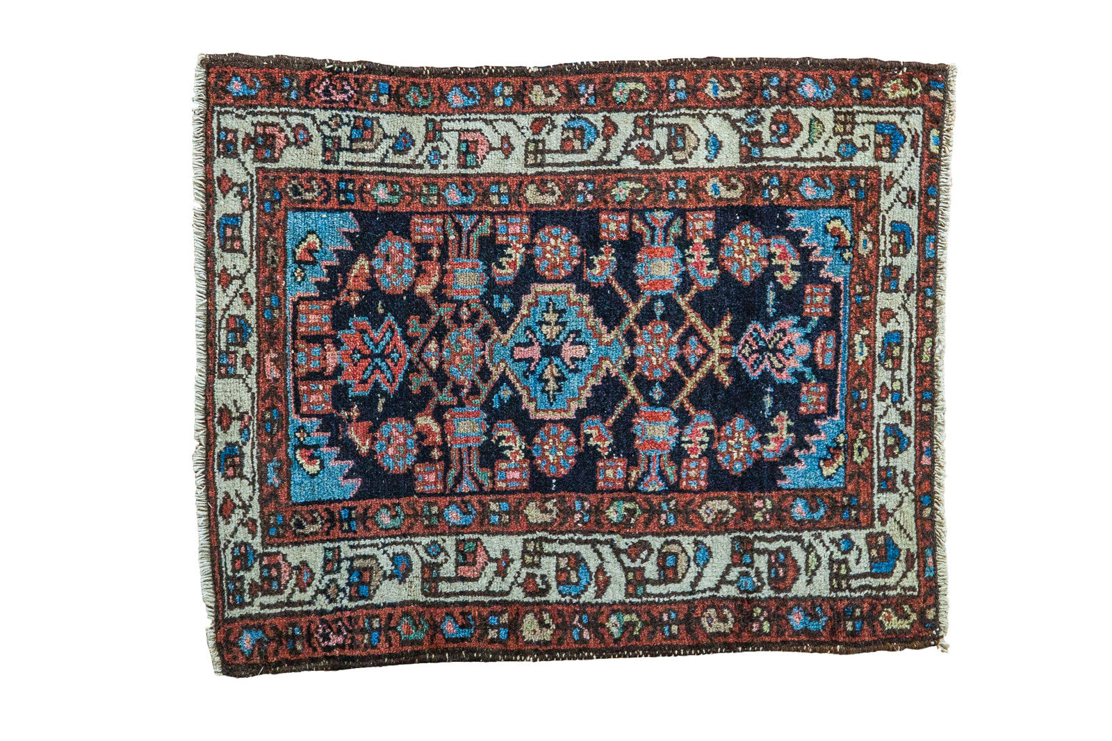 Antique Hamadan Rug 2' x 2'6