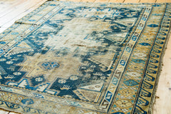 4x4.5 Antique Distressed Caucasian Rug // ONH Item 1908 Image 1