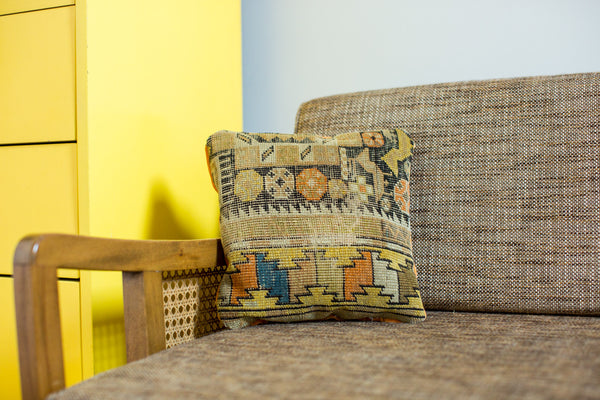 Handmade Caucasian Fragment Pillow // ONH Item 1912