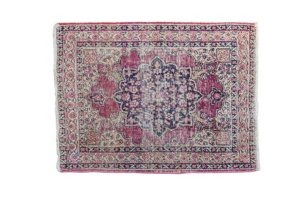 2x2.5 Antique Persian Kerman Rug Mat // ONH Item 1919