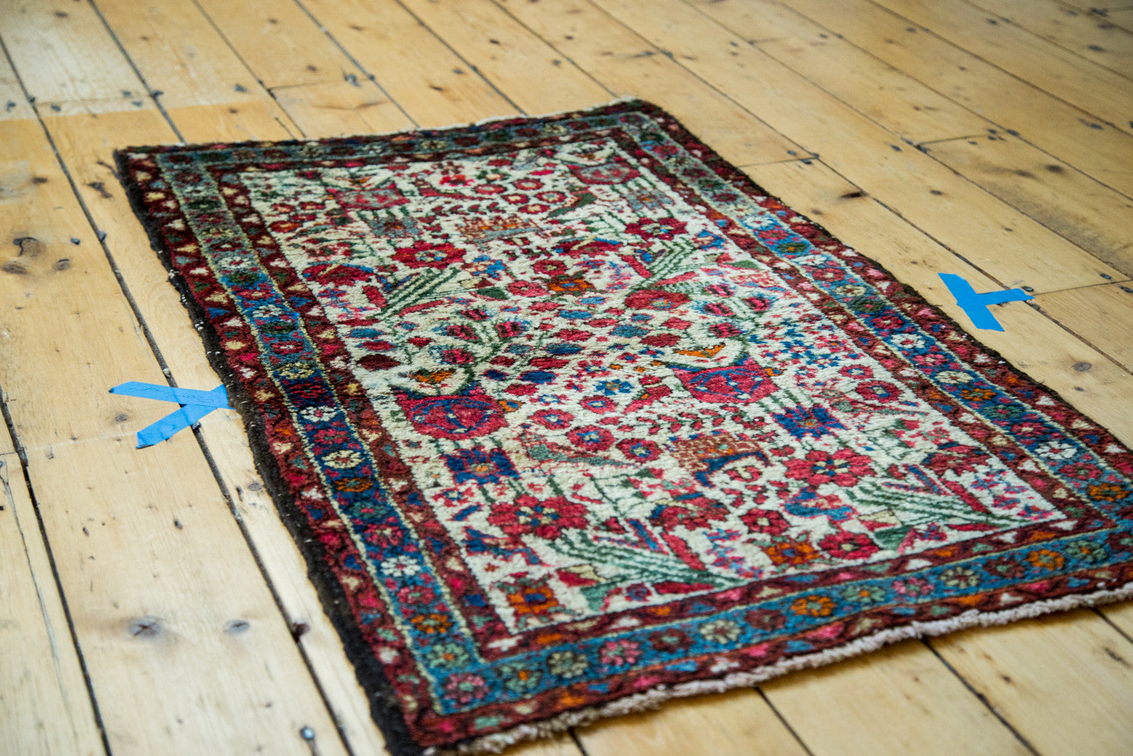 2x4 Vintage Persian Hamadan Rug Runner // ONH Item 1924 Image 1