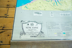 Vintage Pull Down Map of New York State // ONH Item 1933 Image 5