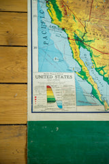 Lower left portion of vintage Rand McNally map: legend, California coast, blue Pacific.