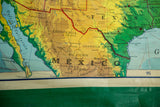 Mid-century Rand McNally map detail showing Mexico, Texas, and Gulf of California.