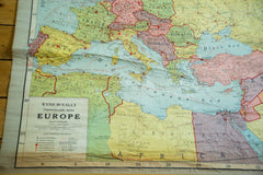 Antique Rand McNally Pull Down Map of Europe // ONH Item 1936 Image 2