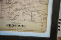 Antique Bedford New York Westchester Map // ONH Item 1949 Image 2
