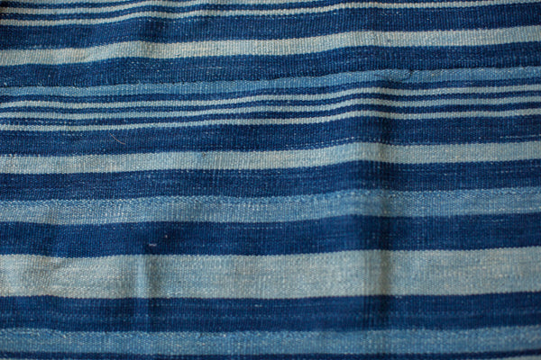 3x5.5 Indigo Blue Striped Textile // ONH Item 1955 Image 3