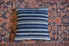 Striped Indigo Throw Pillow // ONH Item 1960A Image 4