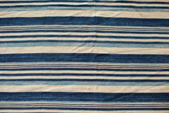 3.5x5 Indigo Blue Striped Textile // ONH Item 1962 Image 3
