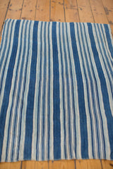 3x4.5 Indigo Blue Striped Textile // ONH Item 1964 Image 2