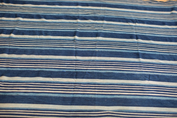 3.5x4.5 Indigo Blue Striped Textile // ONH Item 1965 Image 1