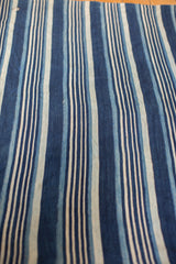 3.5x4.5 Indigo Blue Striped Textile // ONH Item 1965 Image 2