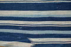 3.5x5 Indigo Blue Striped Textile // ONH Item 1966 Image 2