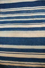 3.5x5 Indigo Blue Striped Textile // ONH Item 1966 Image 4